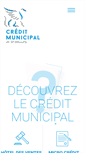 Mobile Screenshot of credit-municipal-strasbourg.fr