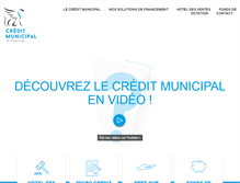Tablet Screenshot of credit-municipal-strasbourg.fr
